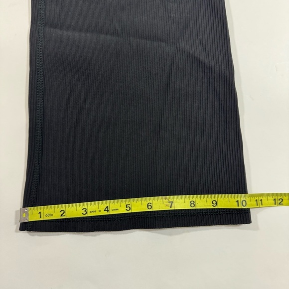 Athleta Salutation Stash Rib Flare Leggings Black - Picture 5 of 8